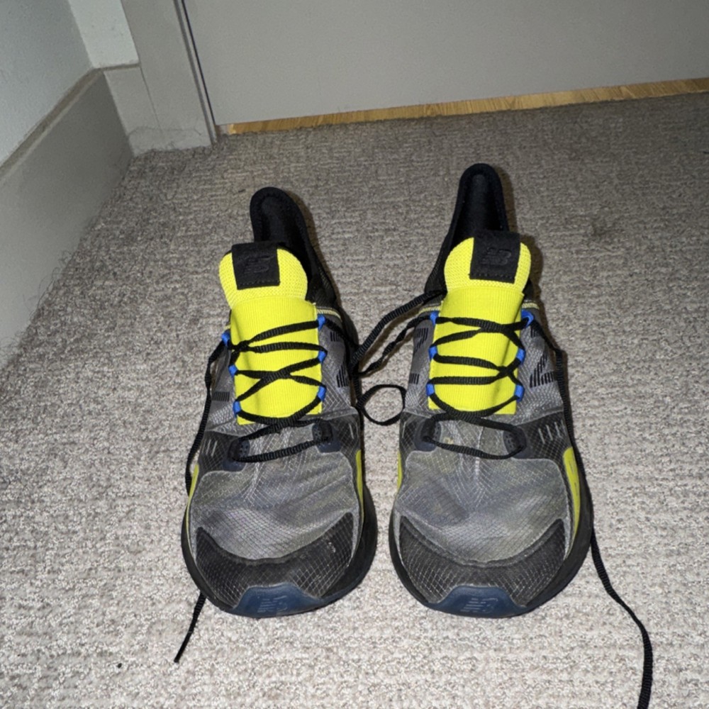 New Balance Yellow Black Gray Blue Men's Sneaker Low Top Lace Up Rubber MRVBLLB