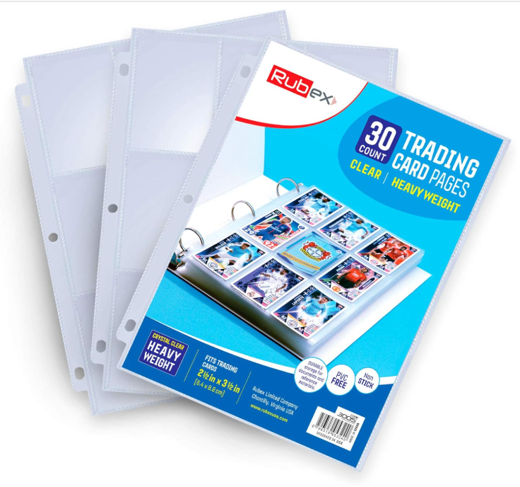 540 9-Pocket Baseball Card Sleeves for 3-Ring Binders - Plastic Protectors  