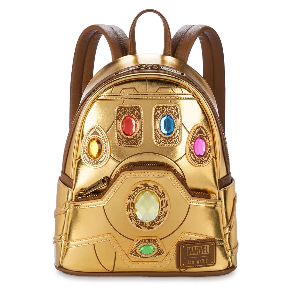 Disney 2024 Marvel Avengers Infinity War Loungefly Thanos Gauntlet Mini Backpack