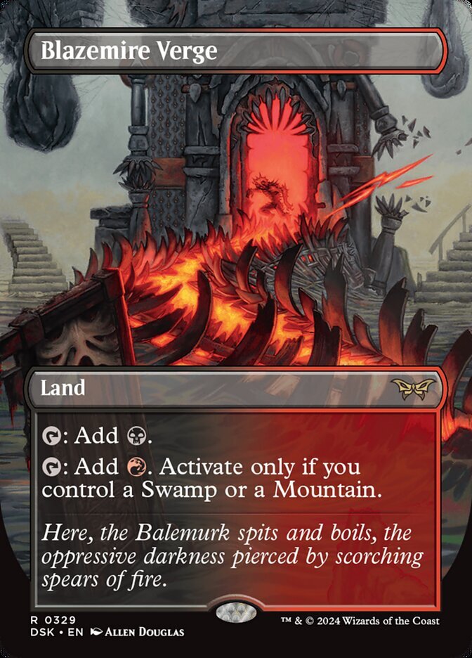 MTG Magic the Gathering Blazemire Verge (329/469) Duskmourn House of Horror LP