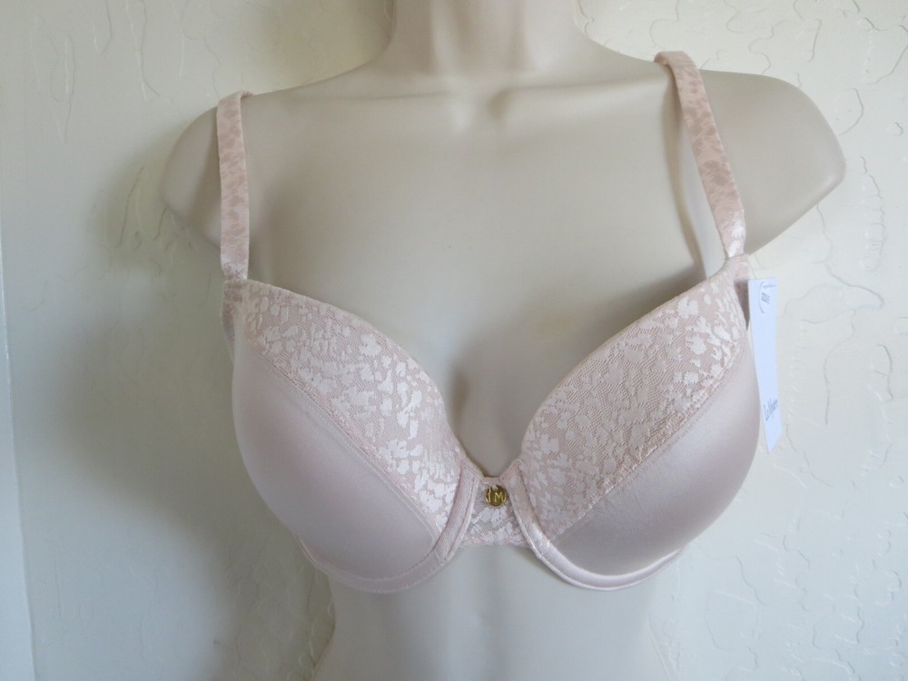 LE MYSTERE 32 DD/E #9978 SAFARI PLUNGE T-SHIRT UNDERWIRE BRA, SOFT SHELL, NWT