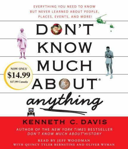Don't Know Much about Anything Kenneth C Davis (Audiobook, CD) NEW