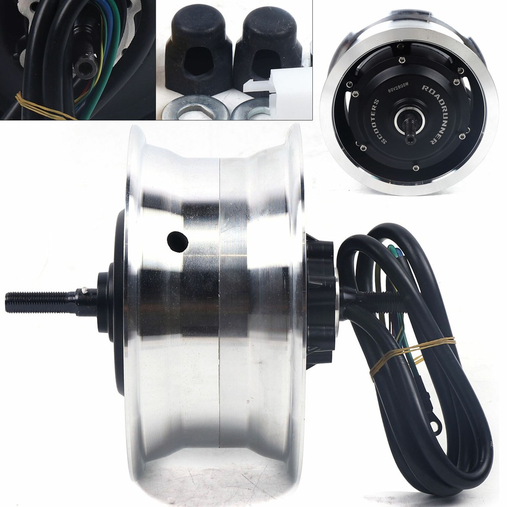 60V 2800W Brushless Motor E-Bike Hub Wheel for Front/Rear Drive Electric scooter