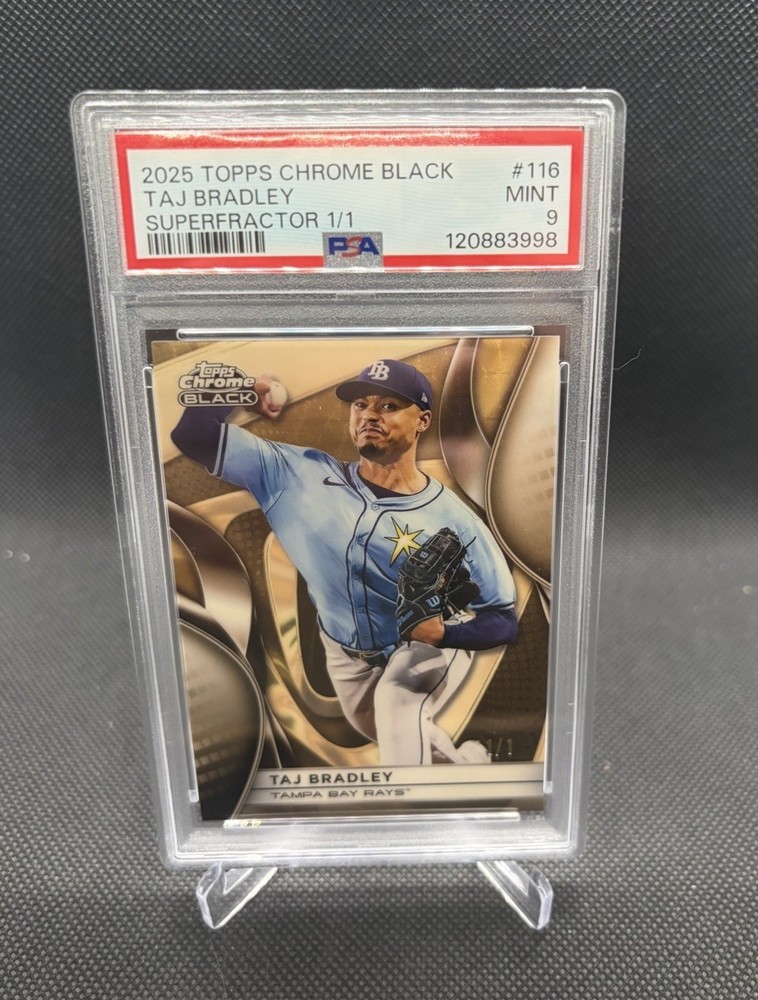 2025 Topps Chrome Black - Taj Bradley #116 SuperFractor 1/1 - PSA 9 MINT