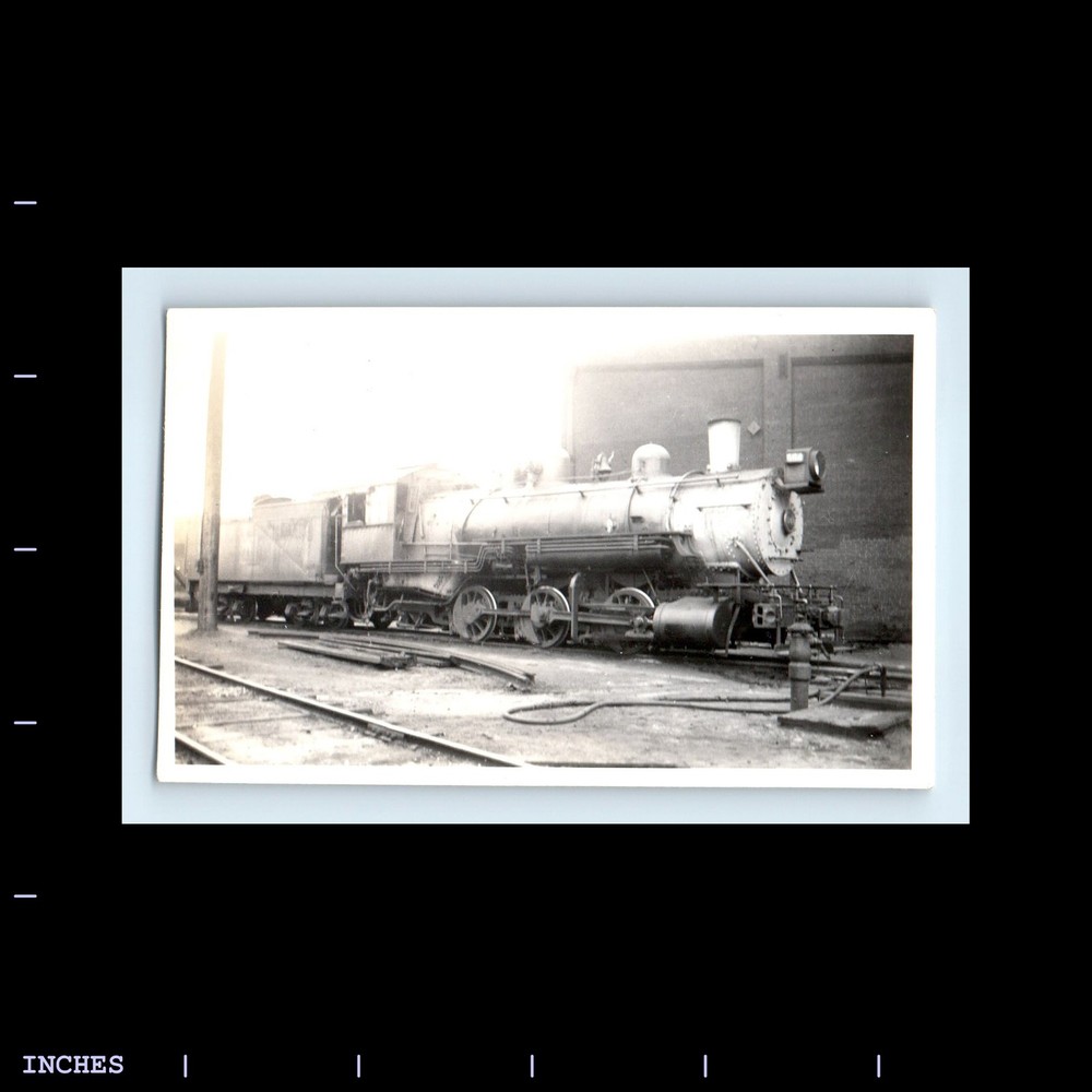 Old Vintage Photo TRAIN ENGINE LOCOMOTIVE ON TRACKS
