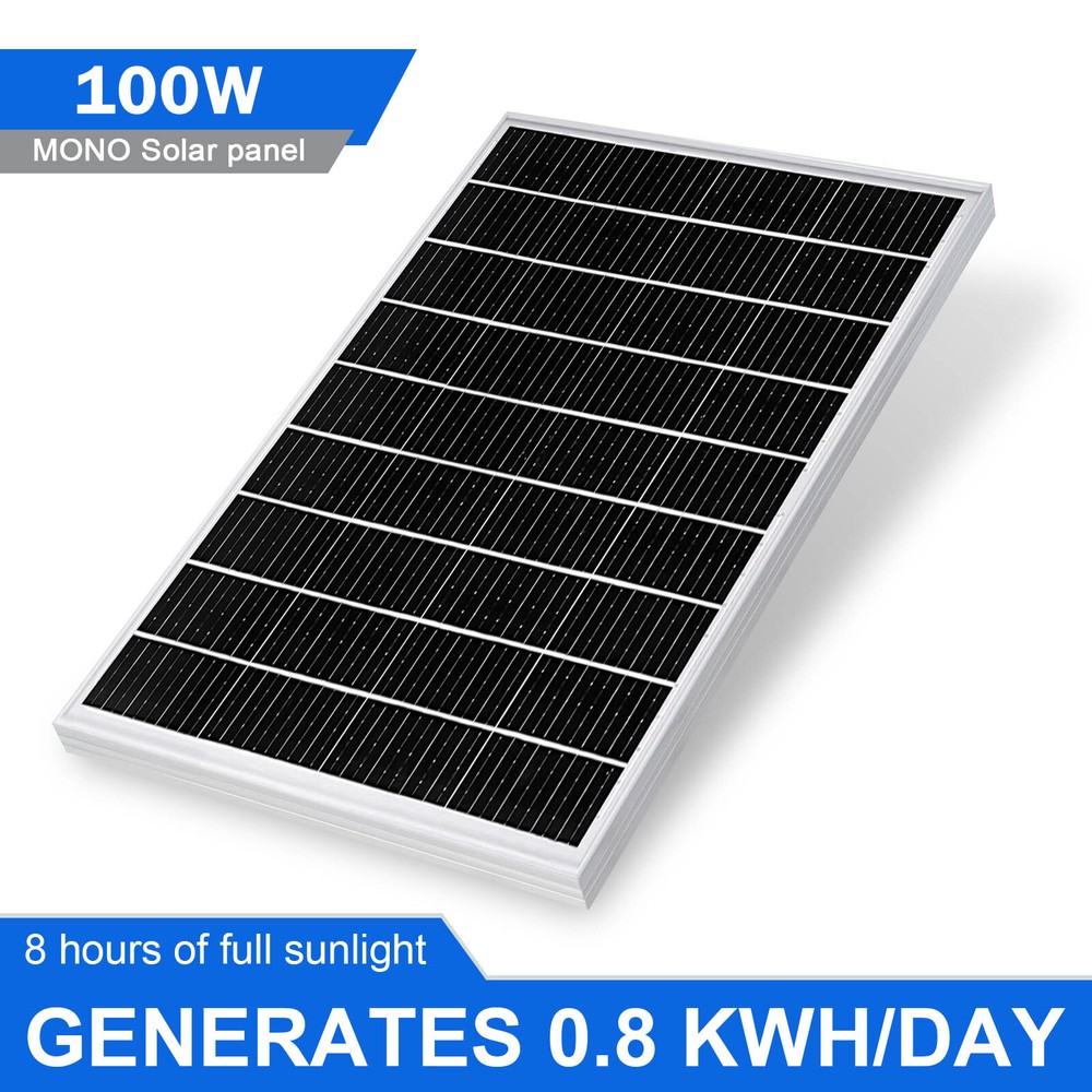 200W 12V Mono Solar Panel for Home Boat RV Camping Off-Grid Charger