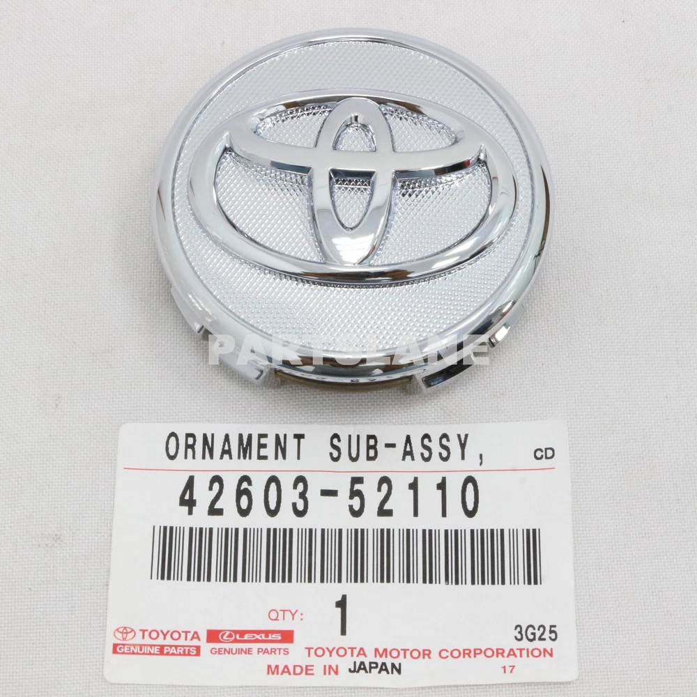 Genuine Toyota Wheel Center Cap Ornament Chrome OE 4260352110