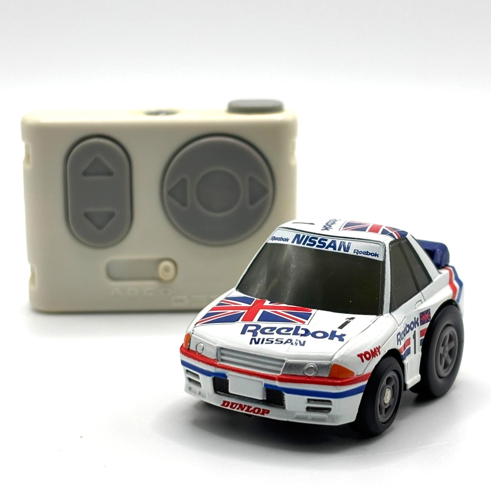 Takara Tomy Q-Steer Skyline GT-R R32 Reebok Gr.A JDM Mini RC Car Japan For Parts