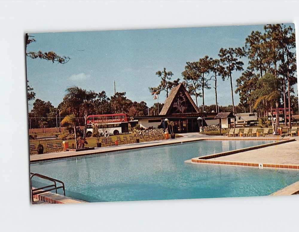 Postcard KOA Kampground Kissimmee Florida USA
