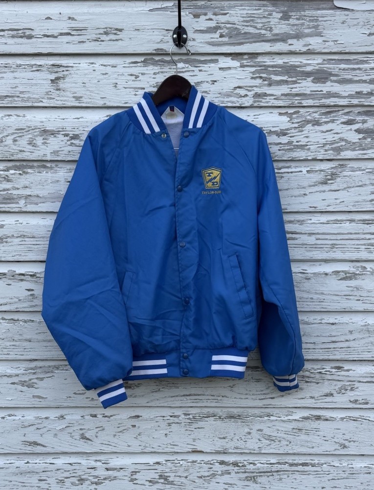 WestArk Varsity Style Jacket Blue White Men's Size L Embroidered Logo