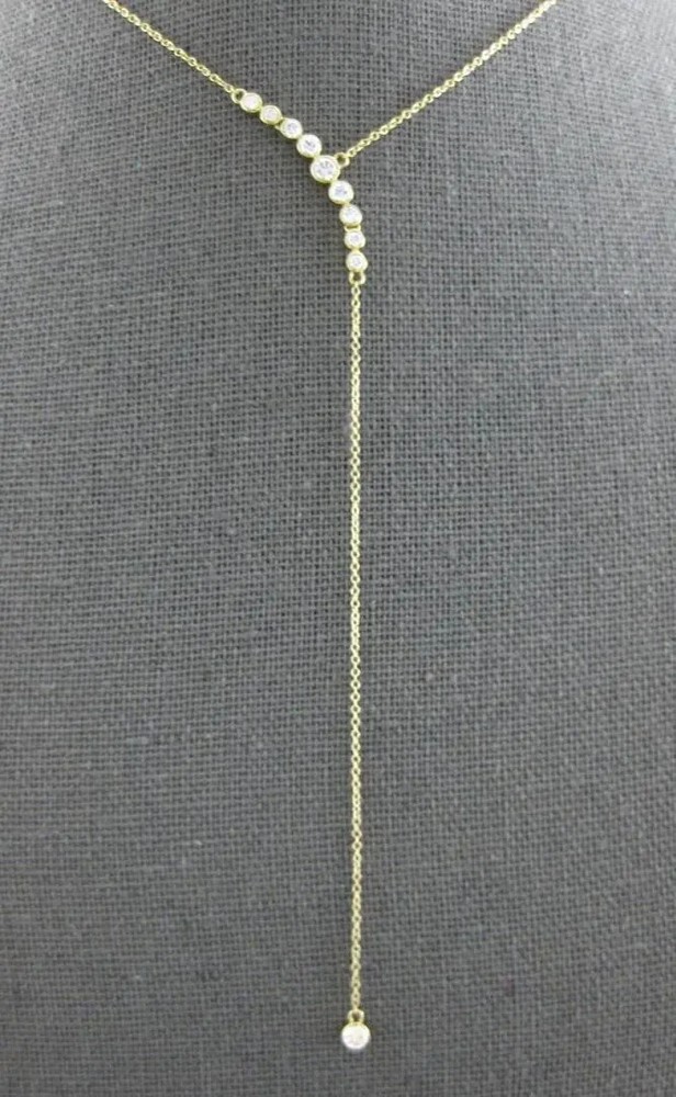 Real Moissanite 2.50 Ct Journey Necklace 20