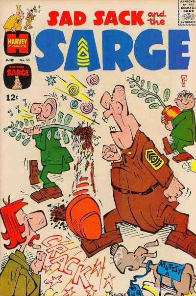 Sad Sack And The Sarge #55 VG; Harvey | low grade - June 1966 Baker - we combine