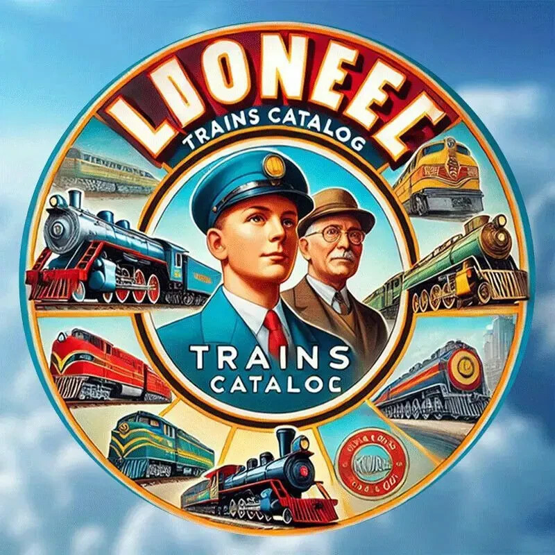 8-Inch Round Lionel Trains Catalog Metal Wall Sign