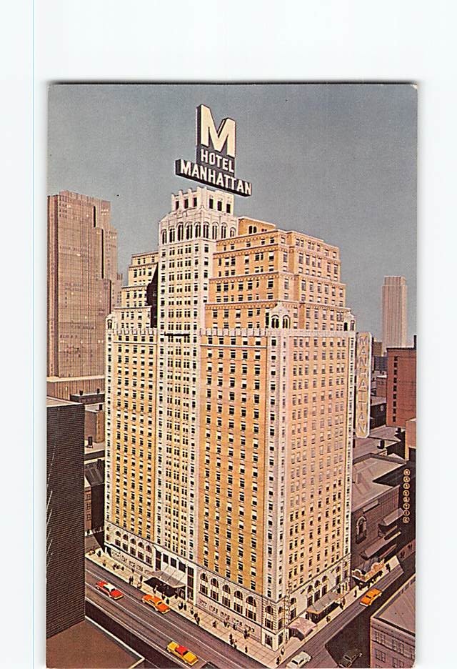 Postcard Hotel Manhattan NYC New York City USA North America