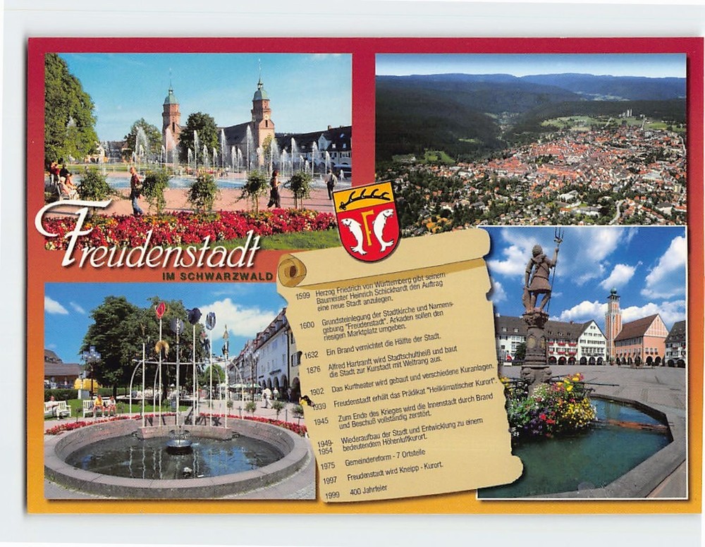 Postcard Freudenstadt Im Schwarzwald Freudenstadt Germany