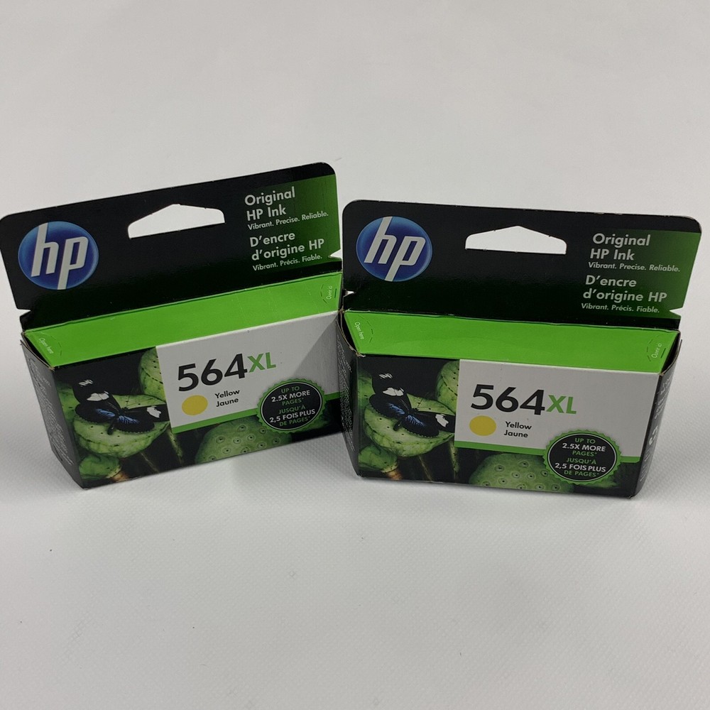New Sealed HP 564XL High-Yield Ink Cartridge Yellow Sealed Genuine Expired 2022