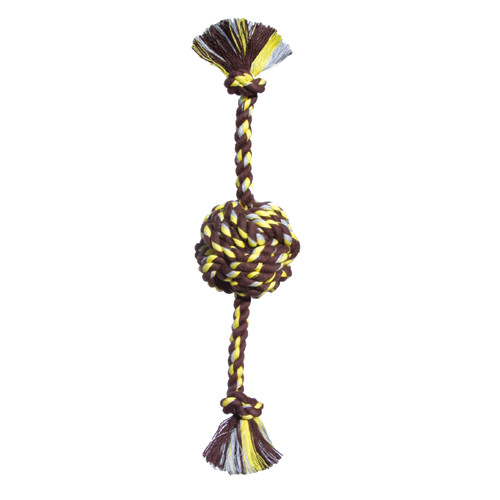 Mammoth Pet Products Monkey Fist Ball Dog toy w/Rope En