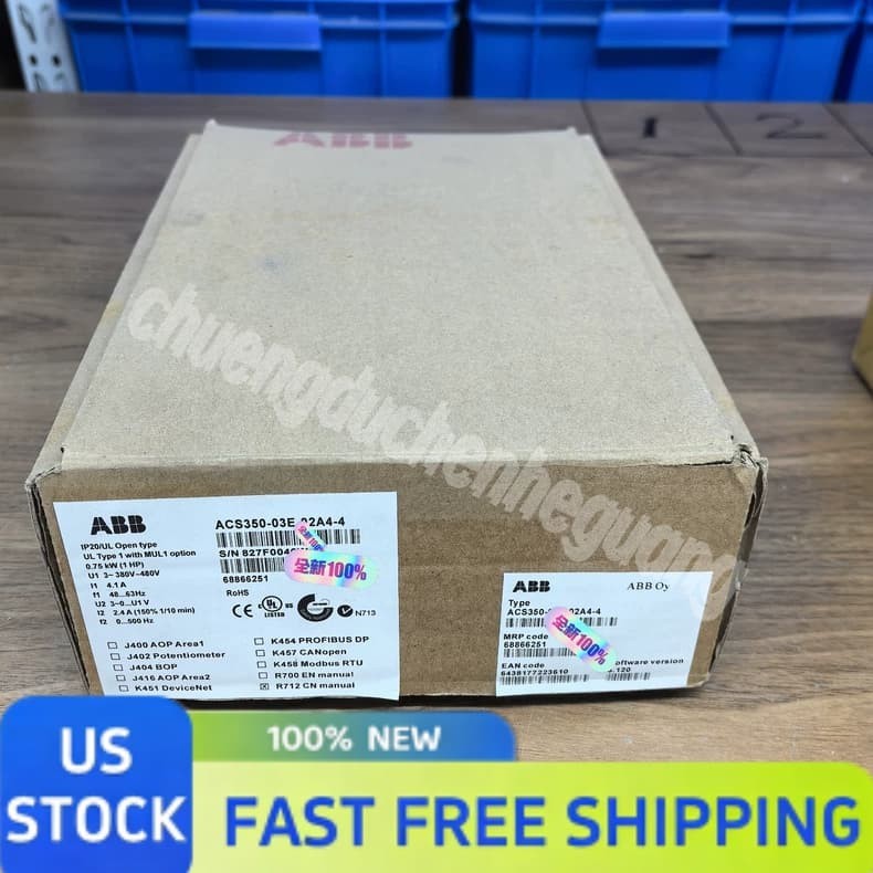 ABB ACS350-03E-02A4-4 Frequency Inverter New Sealed Fast Delivery US Stock