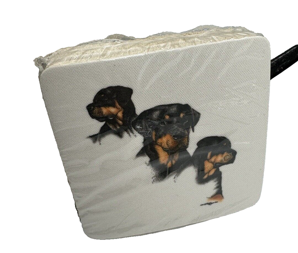 Rottweiler Dog 1995 Creative drink coasters set of 4 Still in package