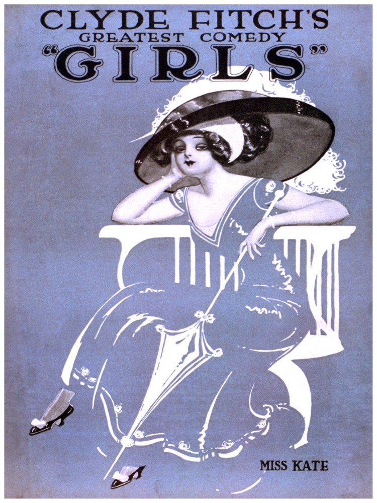 7947.Decoration Poster.Home Room wall fashion design.Clyde Fitch Girls.Theater
