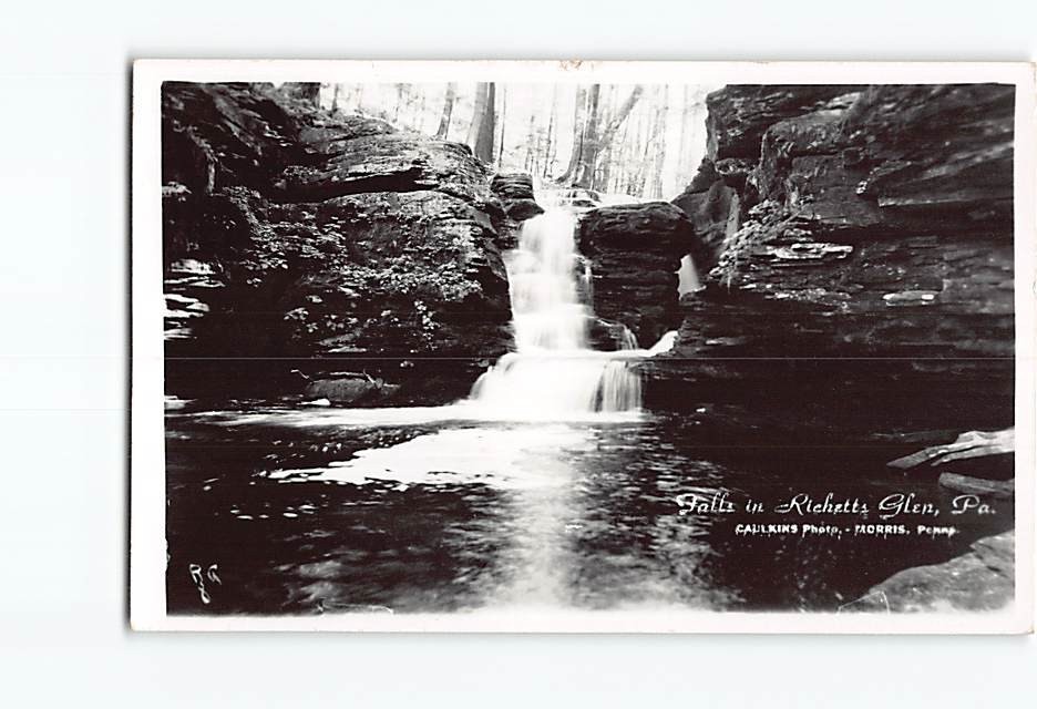 Postcard Falls in Ricketts Glen Pennsylvania USA