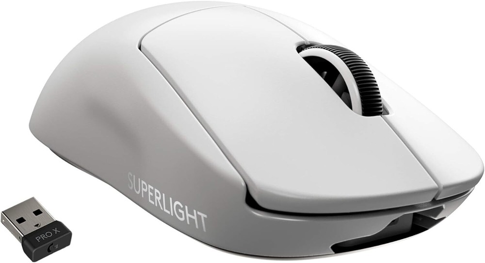 Logitech G Pro X Superlight Wireless Gaming Mouse White Hero 25K Sensor MR0097