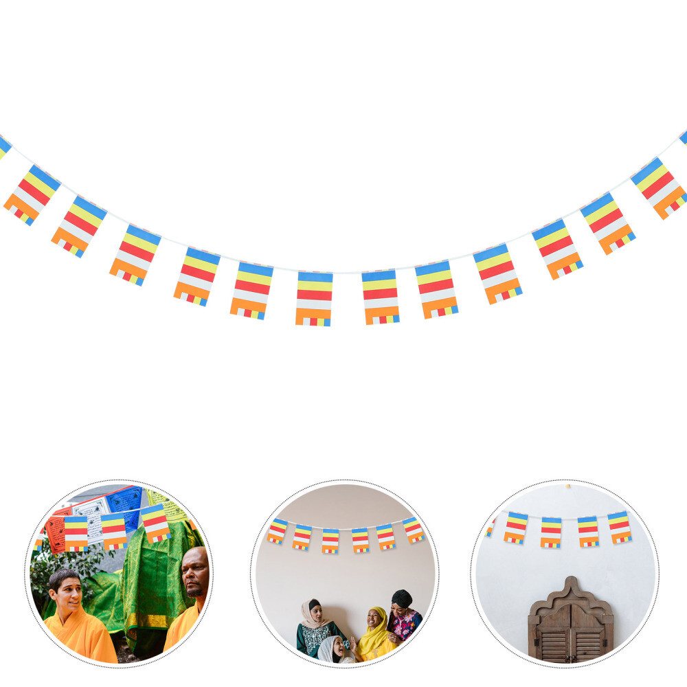 Authentic Buddhist Flag Traditional Buddha Banner