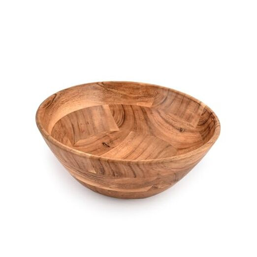 Acacia Wood Serving Bowl for Fruits and Salads – Natural Elegant Design-image