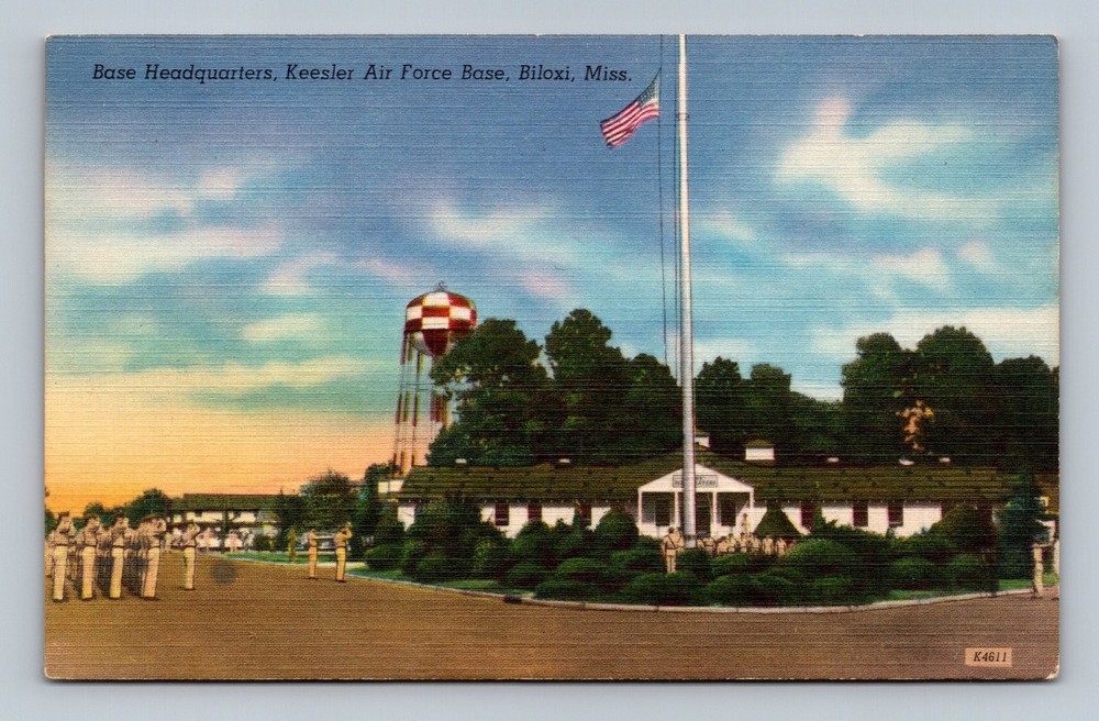 Base Headquarters Keesler Air Force Base Biloxi Mississippi Postcard
