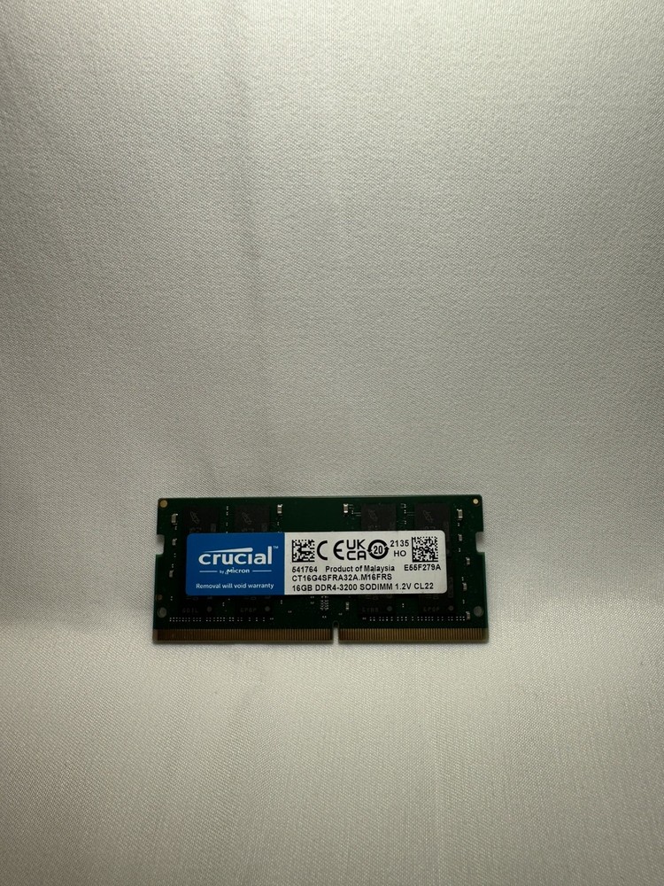 Crucial 16GB PC4 3200 DDR4 3200MHz PC4 25600 1.2V CL22 Laptop Ram Memory