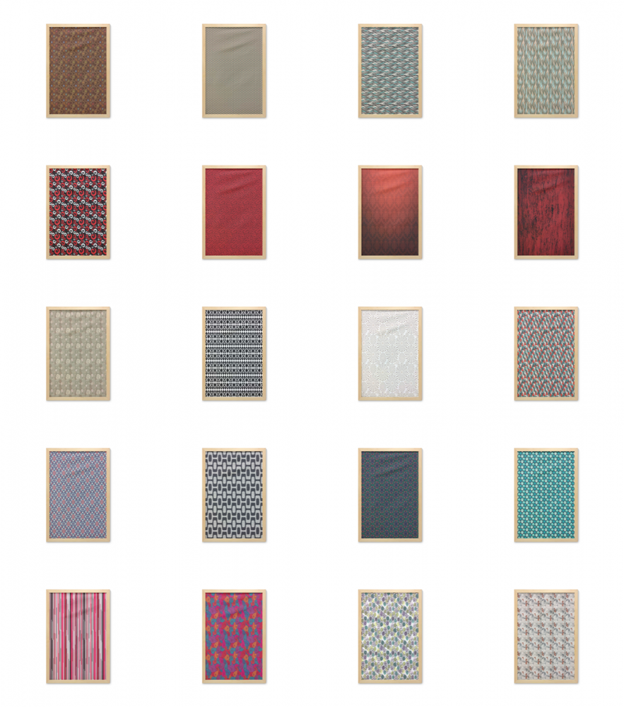 Ambesonne Abstract Surreal Wall Art with Frame for Bathrooms Living Room Dorms-image