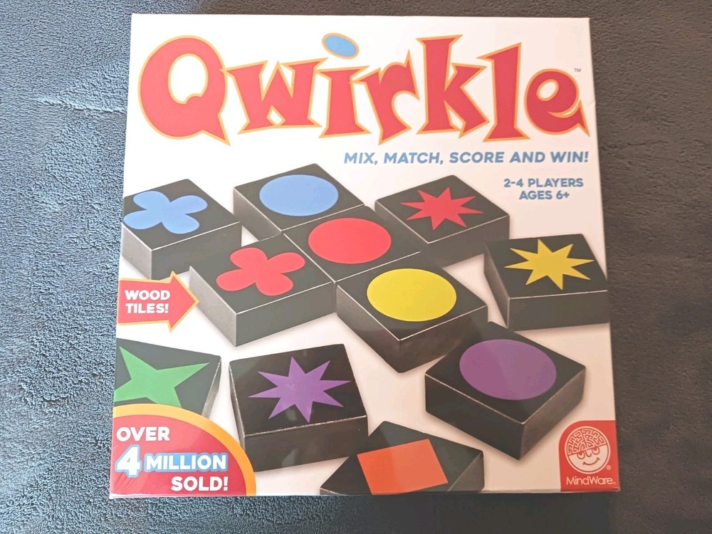 MindWare Qwirkle Board Game New Sealed - Award Winning Family Strategy Tile Game
