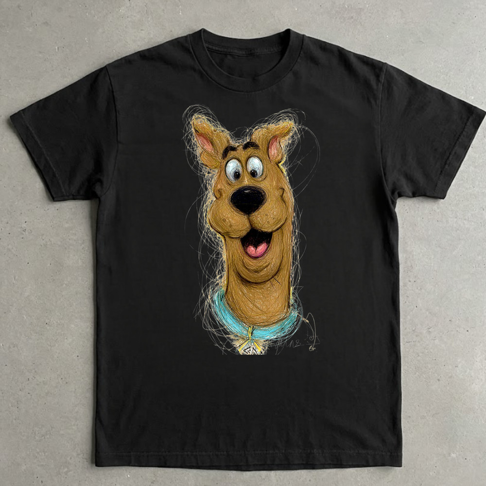 Scooby Doo Big Face Cotton Shirt Full size S-5XL Unisex Gift Tee