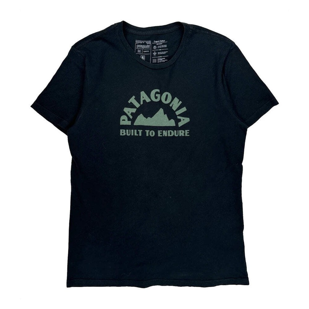 Patagonia Slim Fit T-Shirt - Medium Black Cotton
