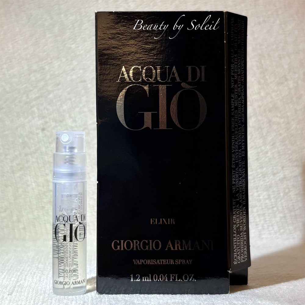 Giorgio Armani Acqua di Gio ELIXIR Sample Spray .04oz, 1.2ml