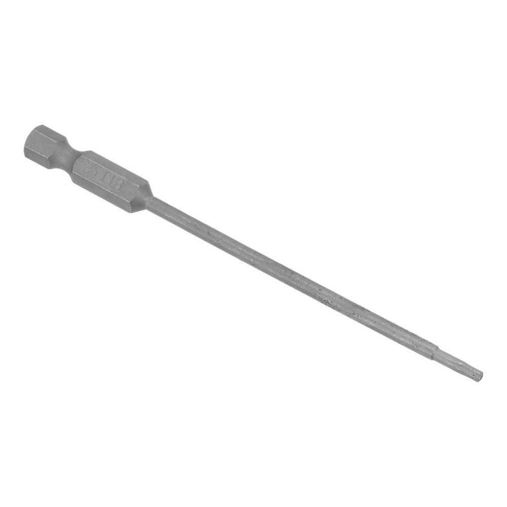 T8 Magnetic Torx Tamper Proof Screwdriver Bit 100mm Long 6 Point
