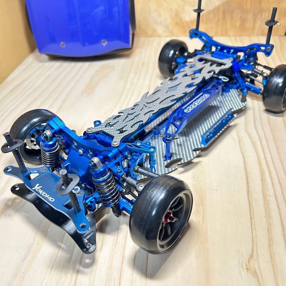 OVERDOSE Yokomo Drift Package RC Car Custom Hako-Ska Body Aluminum Parts