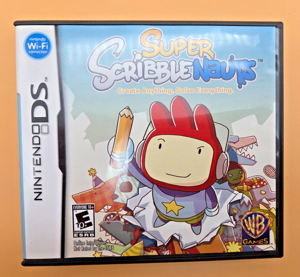 Super Scribblenauts (Nintendo DS, 2010) complete in box