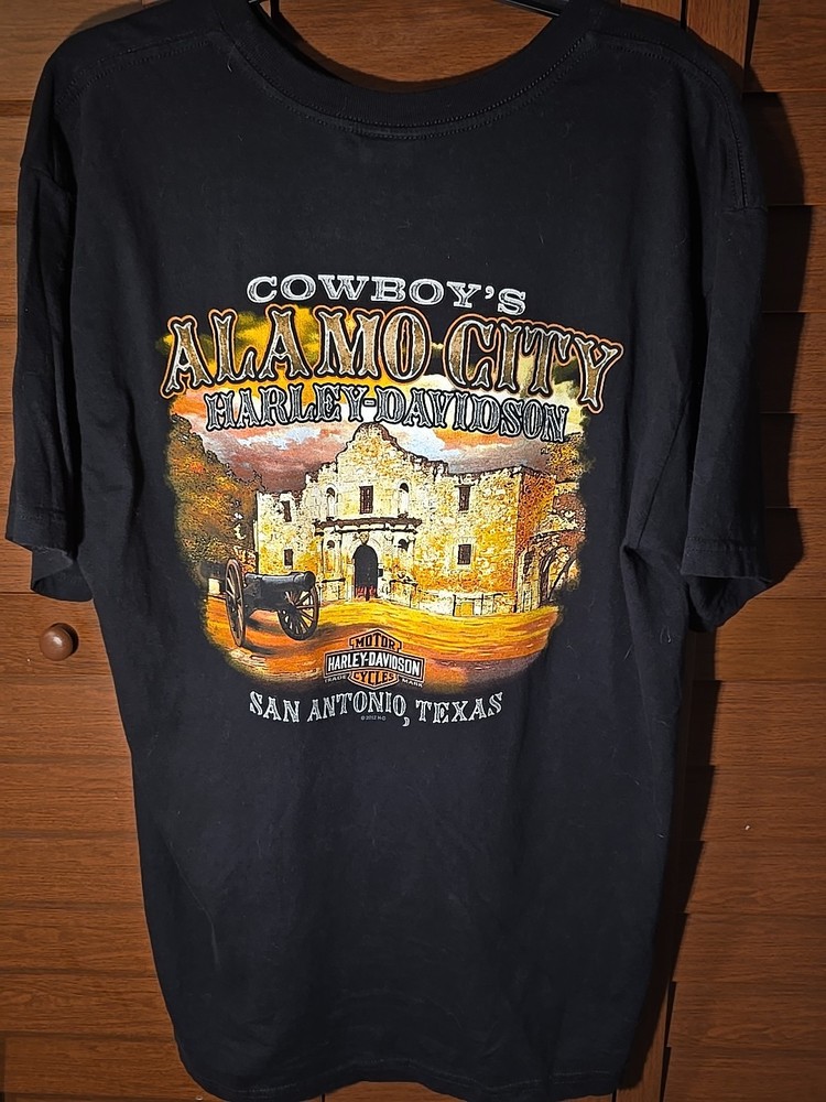 2020 Harley Davidson Cowboys Alamo City San Antonio Texas T-Shirt Size XL