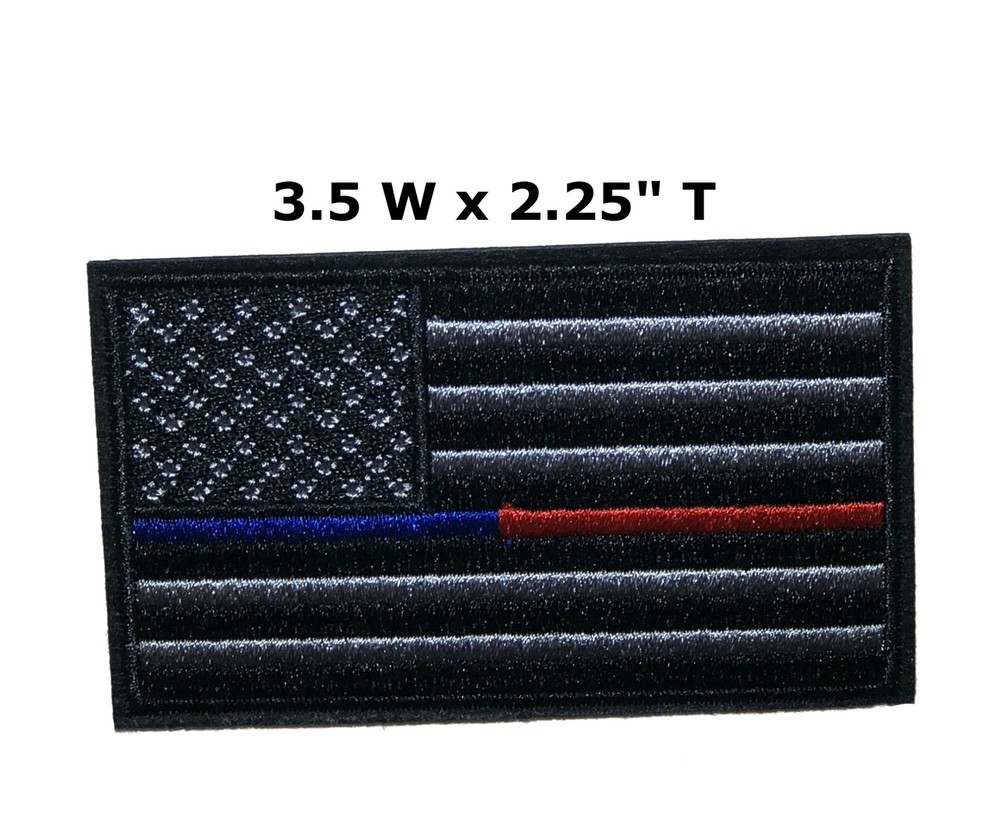 US Flag TBL & TRL Embroidered Iron or Sew-on Patch Morale Tactical