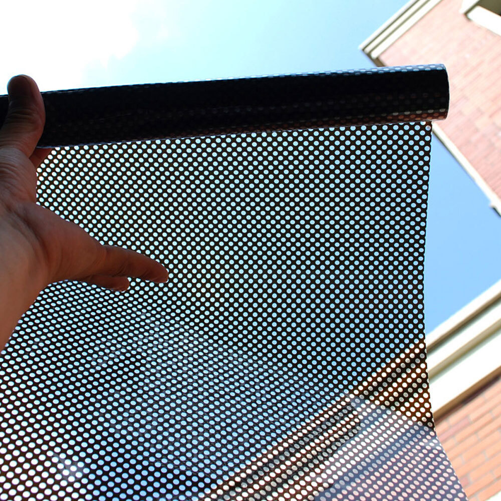 Car Headlight Tint Perforated Film Mesh Honeycomb Decal Sticker Wrap 106 x 30cm