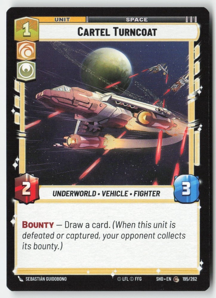 SWU - Cartel Turncoat SHD 195 Non-Foil