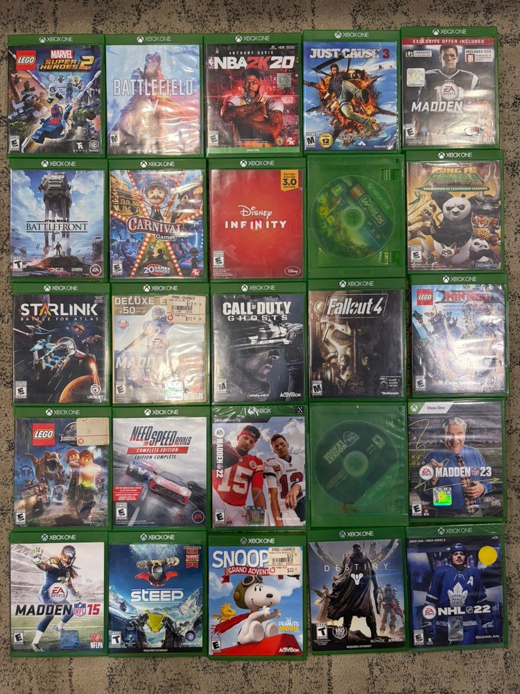Lot Of 25 Xbox One Games: Battlefield Call of Duty Fallout LEGO Need for Speed