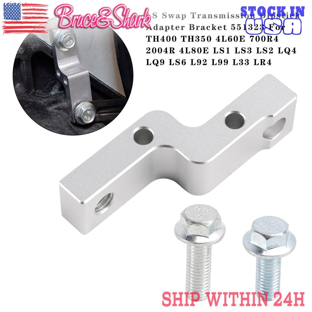 Transmission Dipstick Adapter Bracket 551323 Fits TH400 TH350 4L60E 700R4 2004R Models