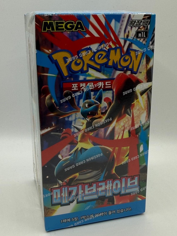 Pokemon TCG Korean m1L Mega Brave Booster Box Factory SealedPROBSTEIN is actively accepting consignments !!