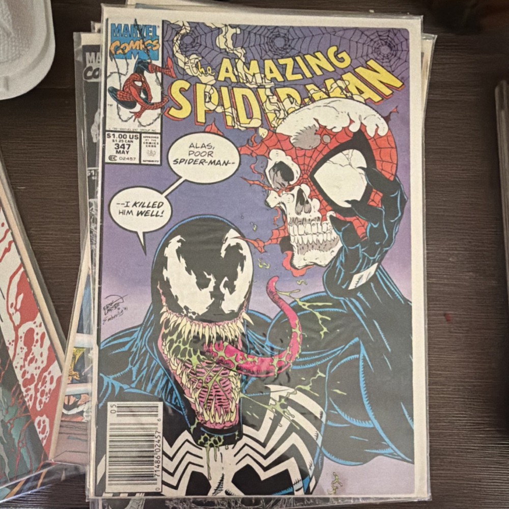 Marvel Comics The Amazing Spider-Man #347 Venom Spider-Man Erik Larsen 1991