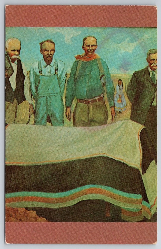 Knott's Berry Farm Calico Ghost Town Billy the Kid Burial Art Postcard