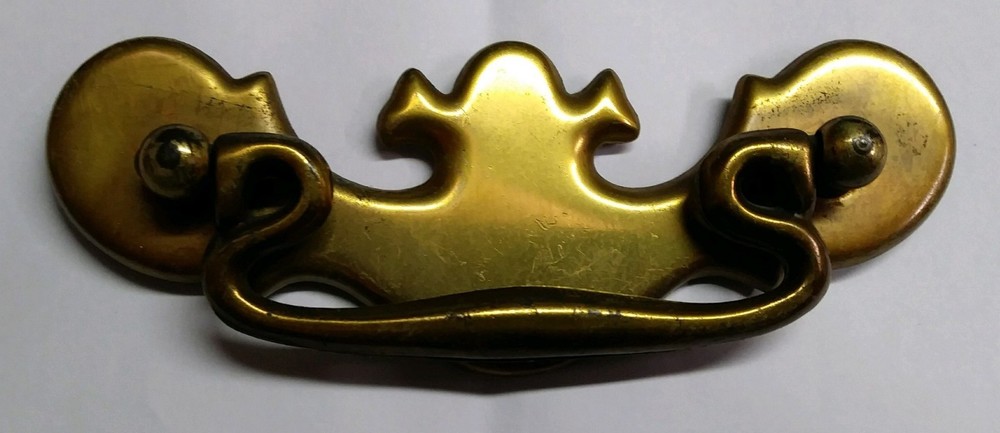 Colonial Bail Knocker Furniture Drop Pull Used Vintage 3