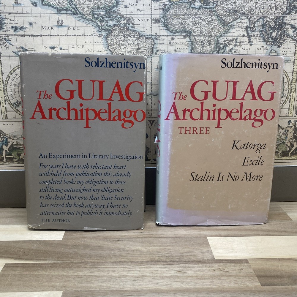*~The Gulag Archipelago*~Solzhenitsyn*~ 1 & 3 *~Hardcover*~ Books*~1973*~