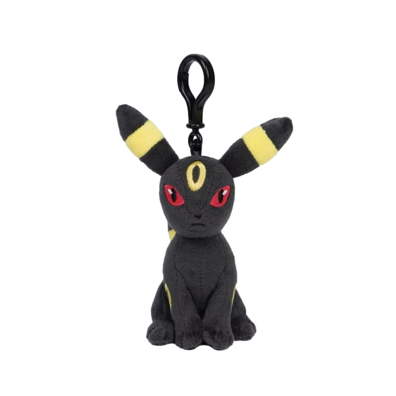 12Cm Licensed Umbreon Pokemon Plush Toys Soft Doll Key Chain Ring Bag Strap